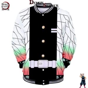 Veste baseball Demon Slayer Shinobu Kocho, tailles XXS à 4XL