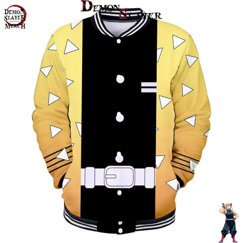 Veste baseball Demon Slayer Kimetsu Zenitsu Agatsuma