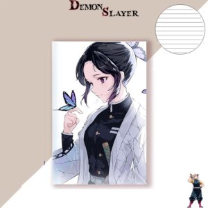 Cahier de notes Kanao Tsuyuri Demon Slayer à pages lignes ou vierges