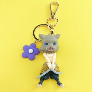 Porte-clé figurine Demon Slayer Inosuke Hashibira Sanglier