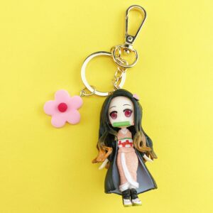 Nezuko Kamado en porte-clé figurine Demon Slayer 7,5 cm