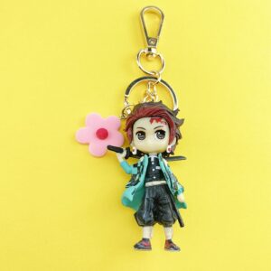Porte-clé figurine Tanjiro Kamado Demon Slayer 7,5cm