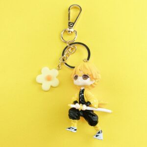 Figurine porte-clé Demon Slayer Zenitsu Agatsuma 7,5 cm