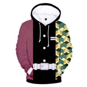 Sweat à capuche Demon Slayer Giyu Tomioka style costume