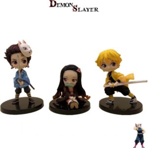 Coffret 3 figurines Demon Slayer Tanjiro Nezuko Zenitsu
