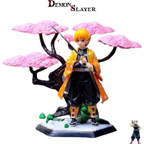 Figurine Zenitsu Agatsuma Sakura de Demon Slayer