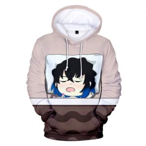 Sweat à capuche Demon Slayer Inosuke endormi