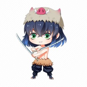 Coussin Demon Slayer Inosuke Hashibira, format 35 cm ou 45 cm