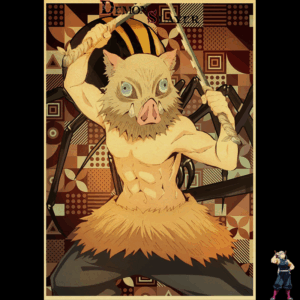 Poster Inosuke Demon Slayer en deux formats