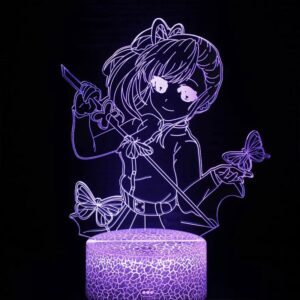 Lampe effet 3D Demon Slayer Kanao Tsuyuri et papillon