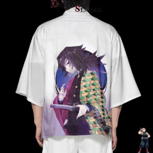 Kimono Giyu Souffle de l’Eau Demon Slayer avec tailles XXS à 4XL