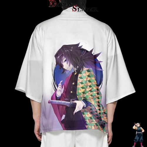 Kimono Giyu Souffle de l’Eau Demon Slayer avec tailles XXS à 4XL