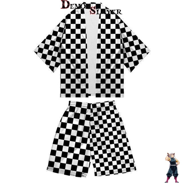 Kimono Demon Slayer Obanai Iguro, tenue en tailles XS à 5XL
