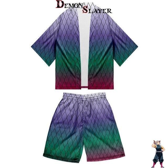 Kimono Demon Slayer Shinobu Kocho en grandes tailles