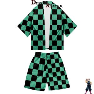 Kimono Demon Slayer Tanjiro, tailles du XS au 5XL