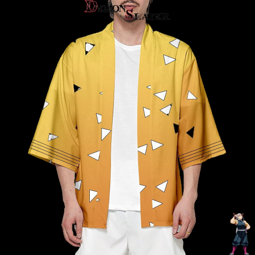 Kimono Demon Slayer Zenitsu du XXS au 4XL