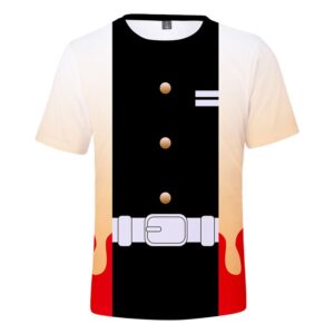 T-shirt Demon Slayer costume de Kyojuro Rengoku