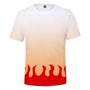 T-shirt Demon Slayer Kyojuro Rengoku style illustré