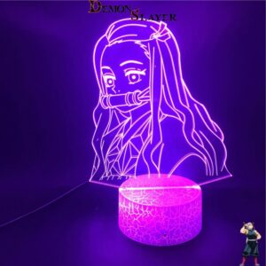 Lampe Nezuko Demon Slayer - 16 couleurs avec télécommande ou 7 couleurs sans télécommande
