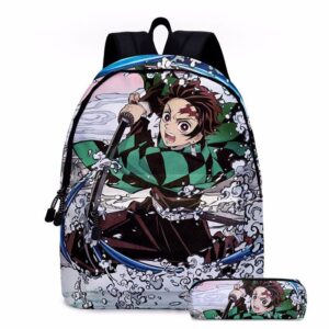 Ensemble sac à dos et trousse Demon Slayer Tanjiro Kamado