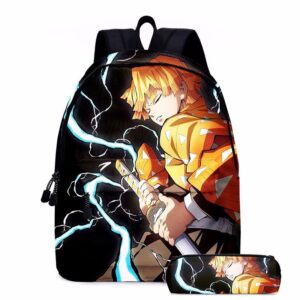 Ensemble sac à dos et trousse Demon Slayer Zenitsu Agatsuma