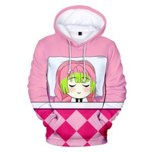 Sweat Demon Slayer Mitsuri endormie à capuche