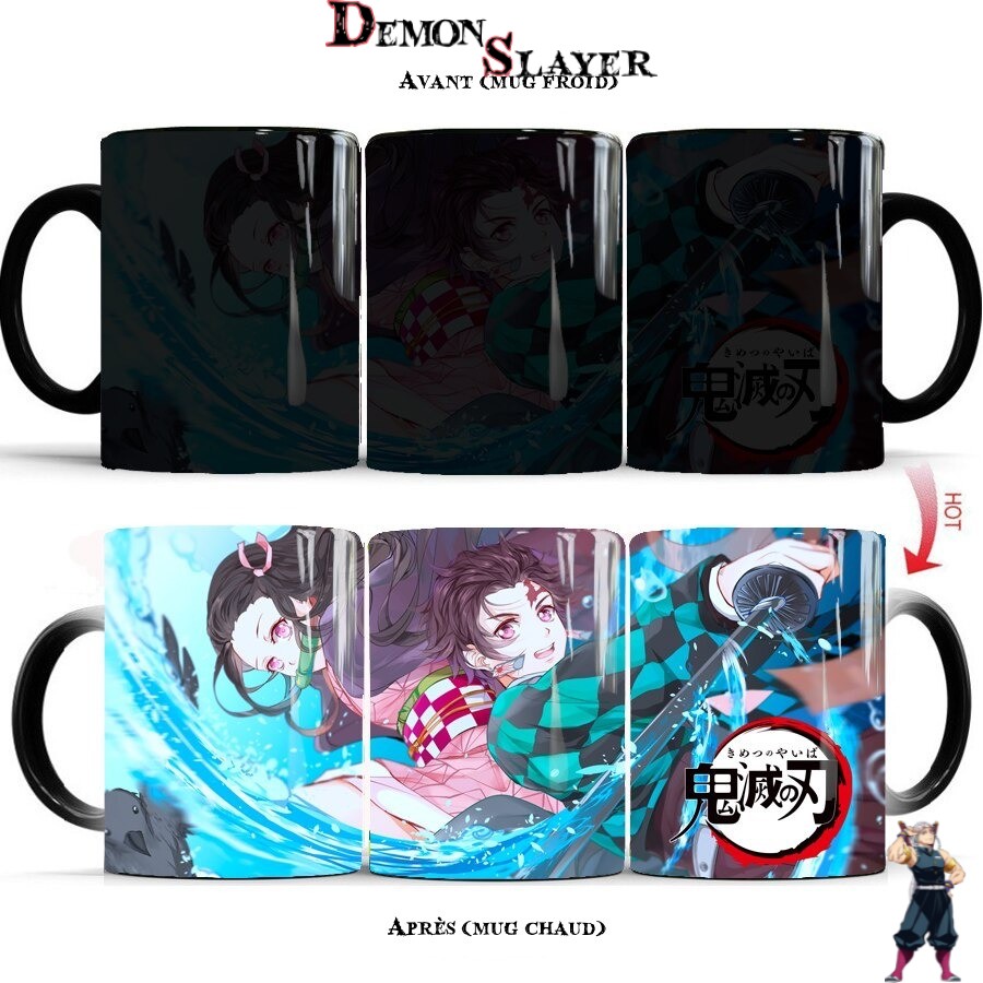 Mug Demon Slayer famille Kamado avec Nezuko et Tanjiro
