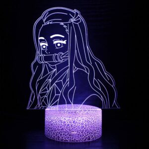 Lampe 3D Demon Slayer Nezuko Kamado avec télécommande