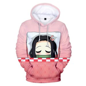 Sweat à capuche Demon Slayer Nezuko endormie