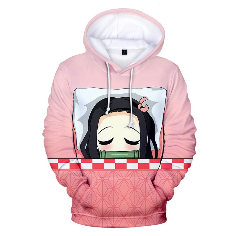 Sweat à capuche Demon Slayer Nezuko endormie