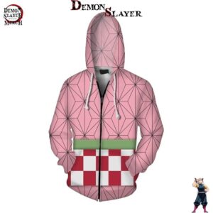 Veste Nezuko Kimetsu Demon Slayer avec tailles S à 5XL