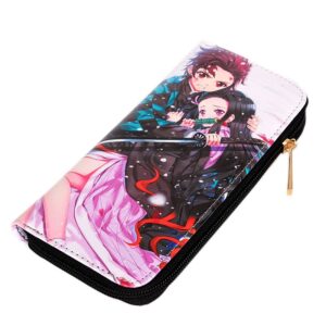Portefeuille Demon Slayer Nezuko et Tanjiro illustré