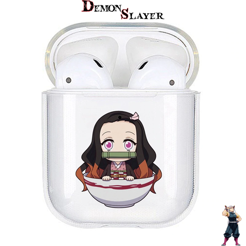 Coque AirPods Demon Slayer Nezuko in a Bowl