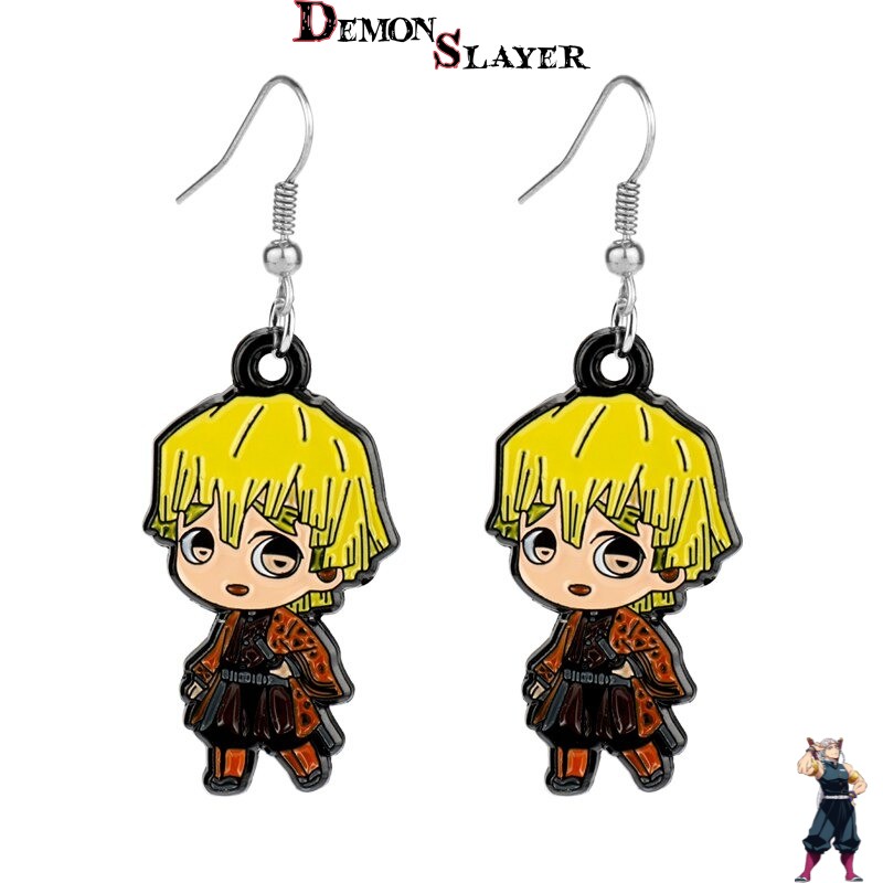 Boucles d’oreilles kawaii Zenitsu Agatsuma Demon Slayer