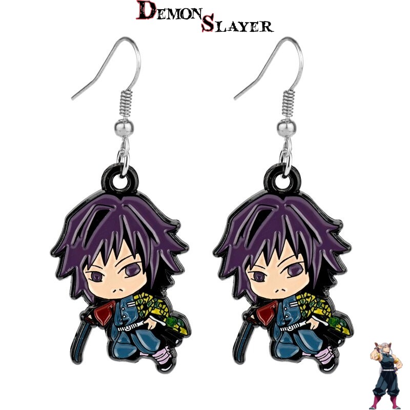 Boucles d’oreilles kawaii Giyu Tomioka Demon Slayer