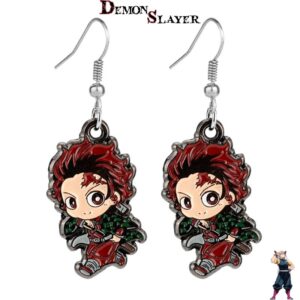 Boucles d’oreilles Kawaii Tanjiro Kamado Demon Slayer