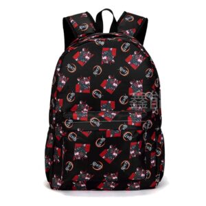 Sac à dos Demon Slayer noir avec Tanjiro et Nezuko