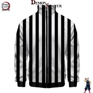 Veste Obanai Iguro Demon Slayer Purple ou Black and White