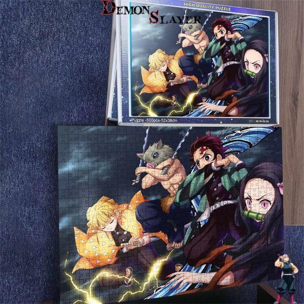 Puzzle Demon Slayer Kyodai en 1000Pcs ou 500 Pcs – Image 2