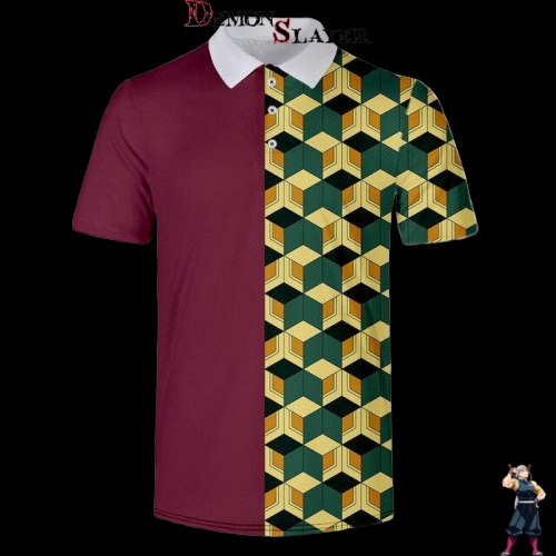 Polo Demon Slayer Giyu, tailles XXS à 4XL