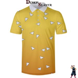 Polo Demon Slayer Zenitsu disponible du XXS au 4XL