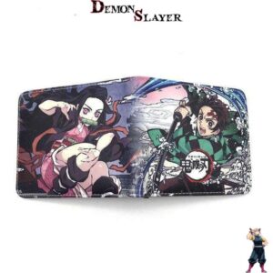 Portefeuille Demon Slayer scène de combat