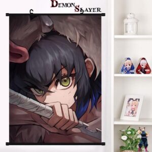 Poster Demon Slayer Inosuke Crocs en tailles 20X30 cm, 40x60 cm ou 60x90 cm