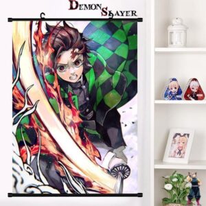 Poster Demon Slayer Danse du Dieu du Feu en tailles 20X30 cm, 40x60 cm ou 60x90 cm