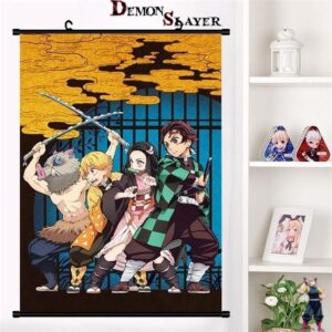 Poster mural Demon Slayer en tailles 20X30 cm, 40x60 cm et 60x90 cm