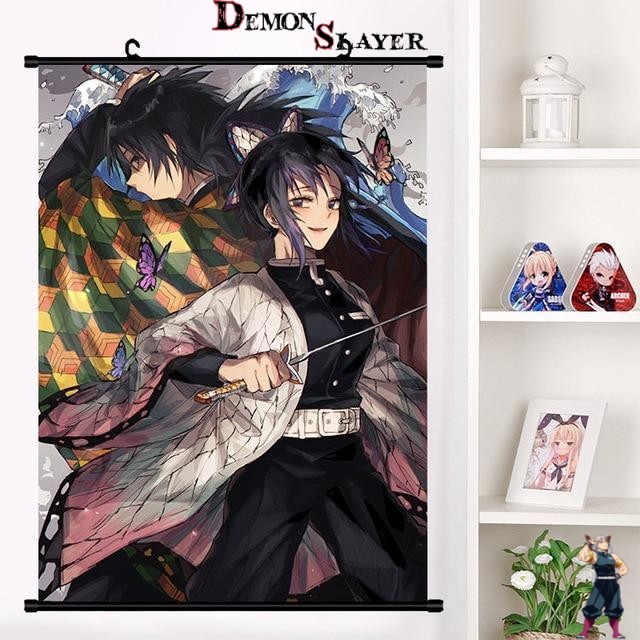 Poster Giyu et Shinobu Demon Slayer en plusieurs tailles