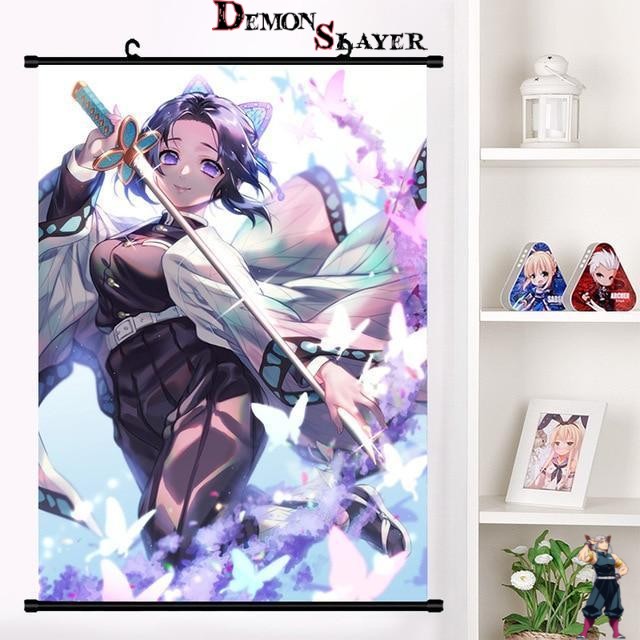 Poster Demon Slayer Shinobu avec katana