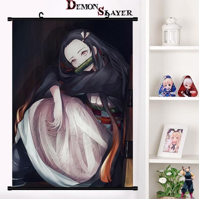 Poster Demon Slayer Nezuko triste en 20x30 cm, 40x60 cm ou 60x90 cm