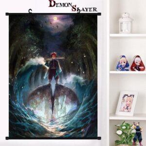 Poster Demon Slayer Urokodaki rocher, tailles 20x30 cm à 60x90 cm