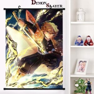 Poster Demon Slayer Zenitsu et souffle en plusieurs tailles